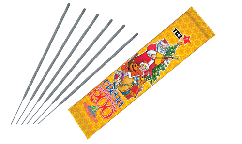  Бенгальские свечи 6 шт 200 мм в пакете  в Иркутске